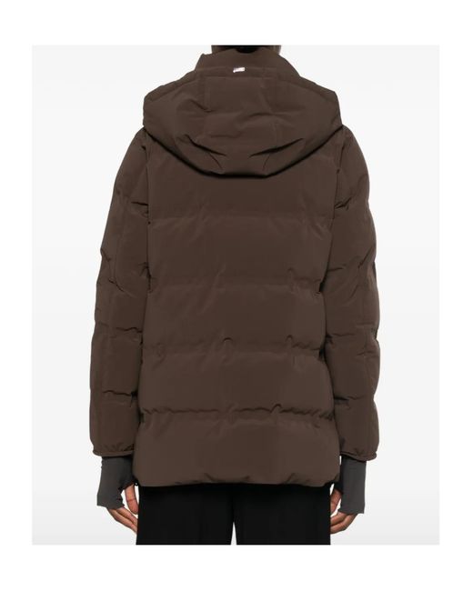 Herno Brown Logo Down Jacket
