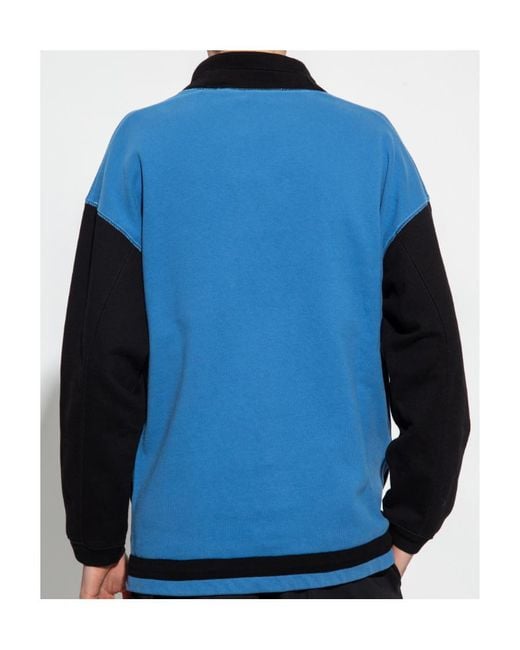 Ambush Blue High Neck Sweatshirt for men