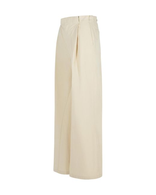 Maison Margiela Natural Pleated Trousers