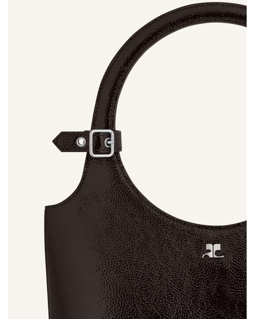 Courreges Brown Courrèges Holy Naplack Zipped Tote Bag