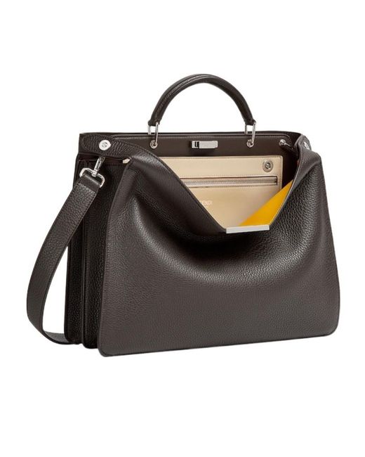 Fendi Black Peekaboo Iseeu Medium Tote Bag for men