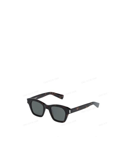 Saint Laurent Brown Rectangular Sunglasses for men