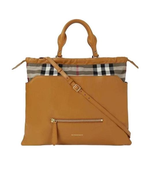 Burberry Brown Logo Handbag