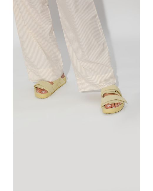 Birkenstock Green X Tekla Uji Suede Sandals