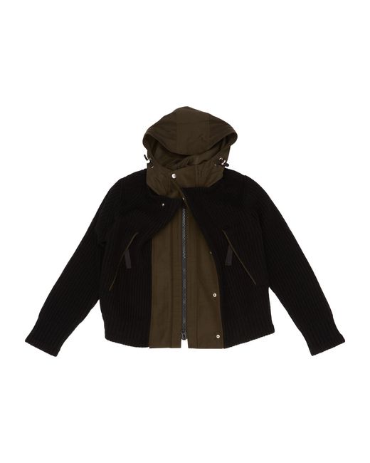 Sacai Black Layered Jacket