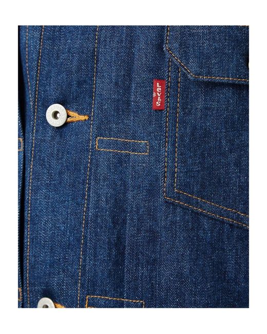 Junya Watanabe Blue Patch Pocket Denim Coat for men
