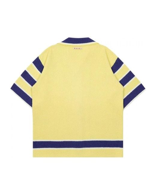Marni Multicolor Striped Towelling Shirt for men