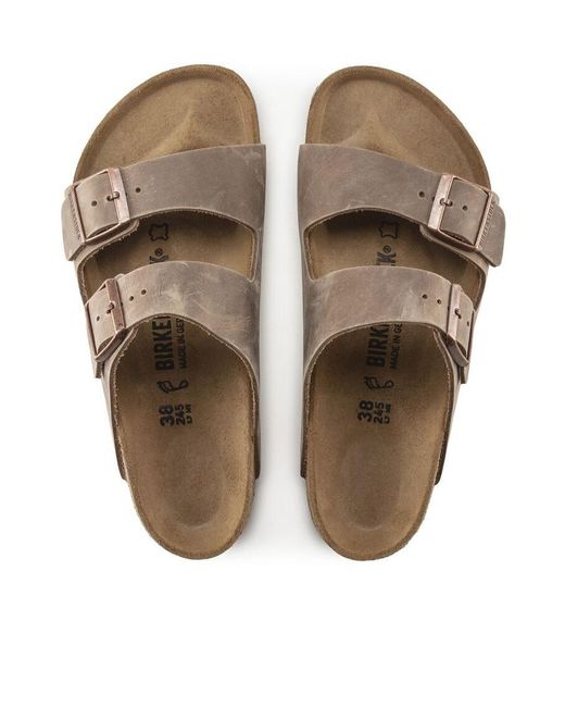 Birkenstock Brown Round Head Slippers for men