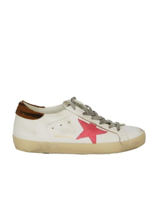 Golden Goose Deluxe Brand Pink Superstar Lace-Up Sneakers