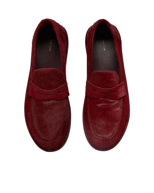 The Row Red Cary Loafer Shoes