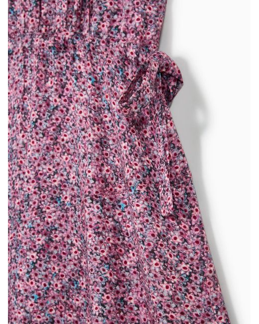 Isabel Marant Purple Floral Midi Shirt Dress