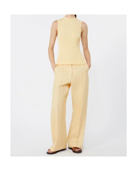 Weekend by Maxmara Natural Malizia Pressed Crease Pants