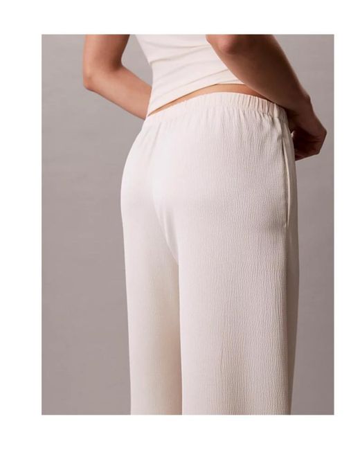 Calvin Klein Pink Wide-Leg Pants