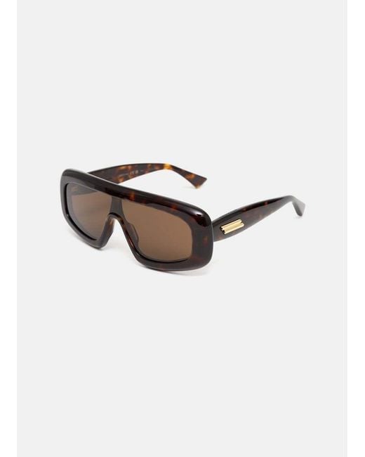 Bottega Veneta Brown Full Frame Sunglasses