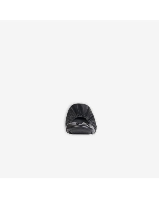 Balenciaga Black Tug Ballerina Shoes