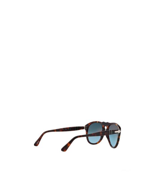 Persol Blue Oval Frame Sunglasses for men