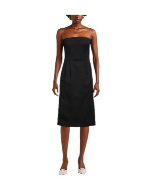 Sportmax Black Bodycon Sleeveless Maxi Dress