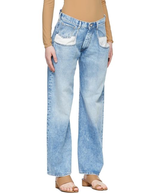 Maison Margiela Blue Classic Bootcut Jeans