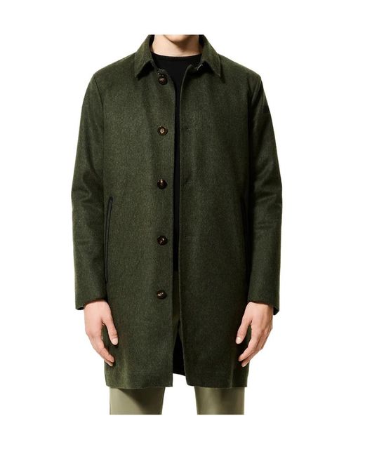 Rrd Green Loden Wool Coat for men