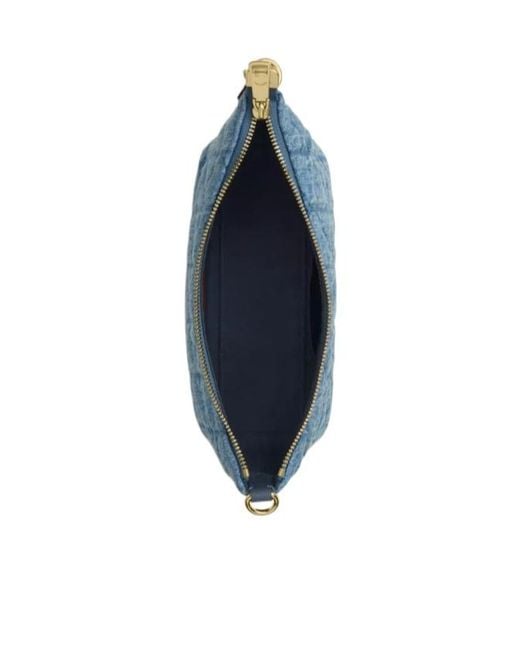 COACH Blue Caitlin Shoulder Bag With Quilting