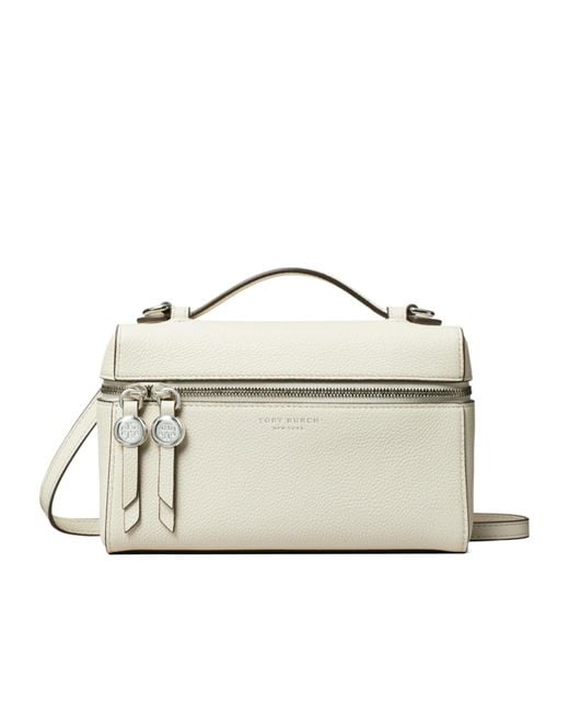 Tory Burch Metallic Romy Slim Top Handle Bag