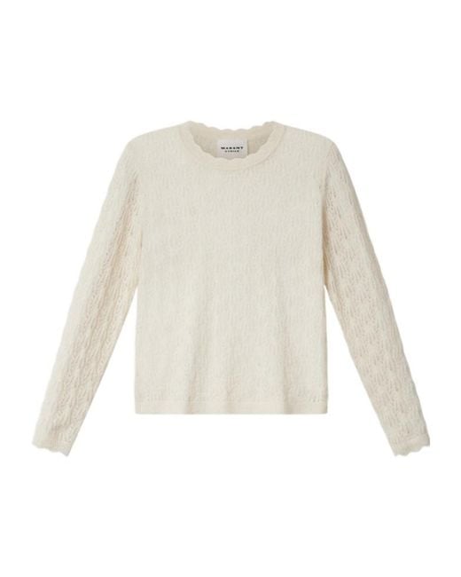 Isabel Marant White Obeline Pullover