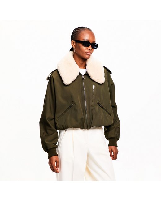 Givenchy Green Shearling Bmbr Ld62