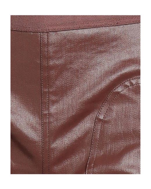 Rick Owens Brown Colored Stretch Jeans