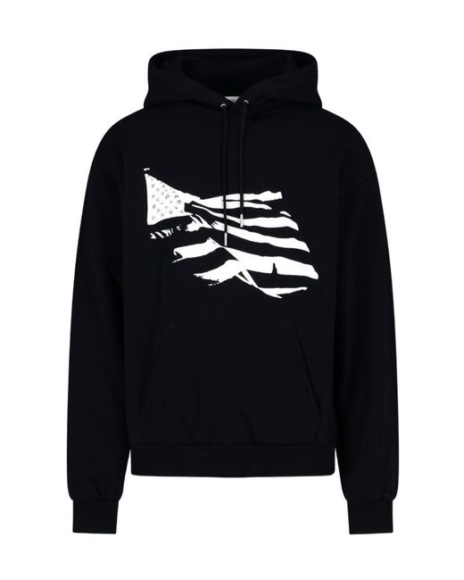 Céline Black Logo Hooded Sweater for men