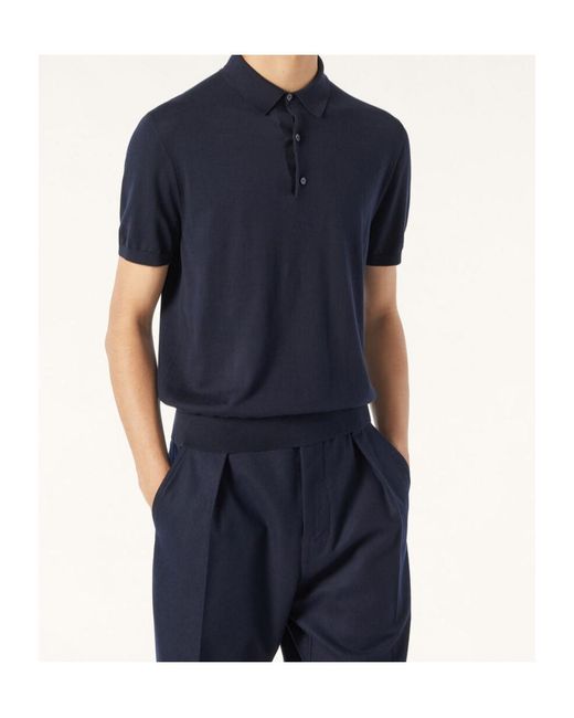 Loro Piana Blue Ice Wish Polo Shirt for men