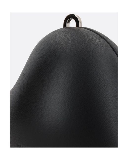 Simone Rocha White Micro Heart Leather Clutch