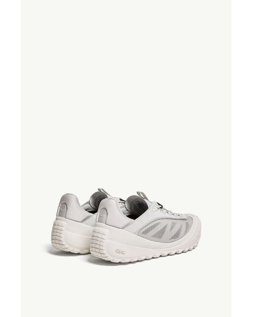 Moncler White Trailgrip Lp Suede Nubuck Sneaker for men