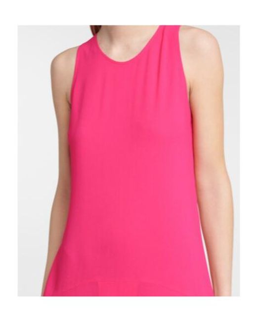Stella McCartney Pink Handkerchief-Hem Midi Dress