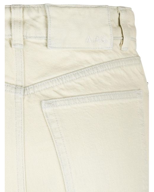 A.P.C. White Wide Leg Pants