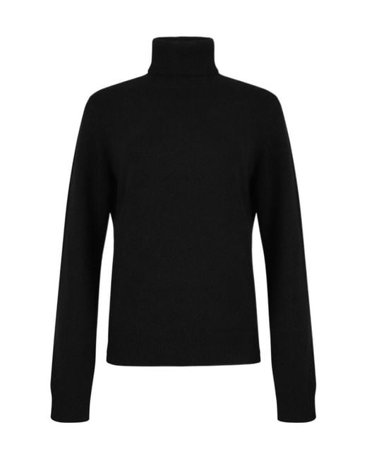 Theory Black Turtleneck Knitted Jumper