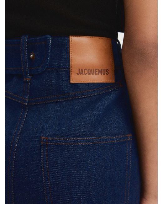 Jacquemus Blue La Jupe De-Nimes Obra Denim Midi Skirt