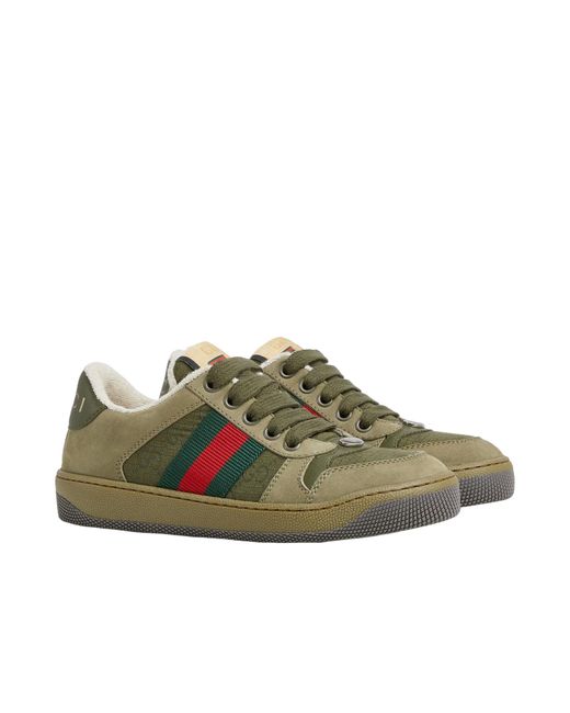 Gucci Green Children's Screener Sneaker