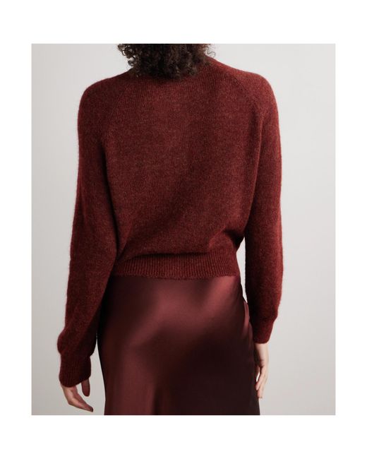 Doen Red Long-Sleeve Cardigan
