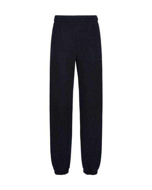 The Attico Blue The Penny Logo Embossed Long Pants