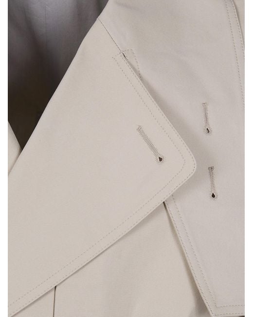 Rick Owens Gray Temple Temple Belted Trench Coat for men