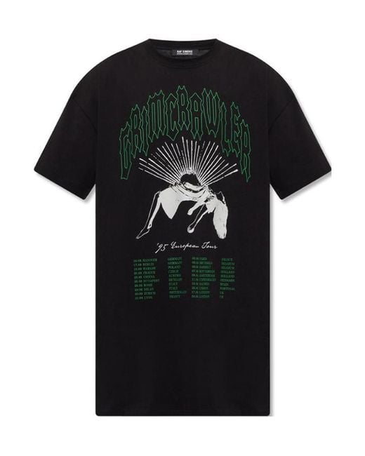 Raf Simons Black Big Profile T-Shirt for men