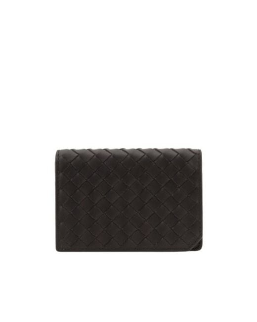 Bottega Veneta Black Flip Wallet for men