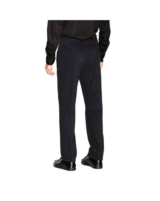 Zegna Black Casual Pants With Waist And Loop Straps for men