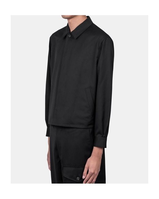 Auralee Black Long-Sleeved Jacket for men