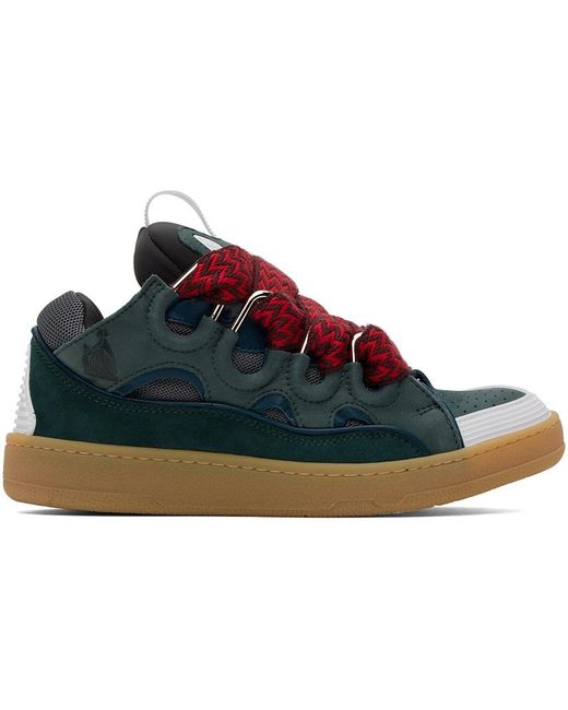 Lanvin Blue Curb Low-Top Sneakers for men