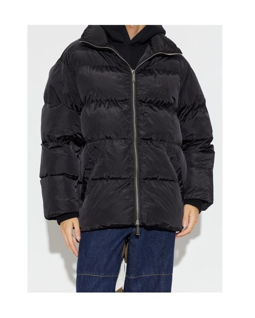 DSquared² Black Long-Sleeved Padded Jacket for men