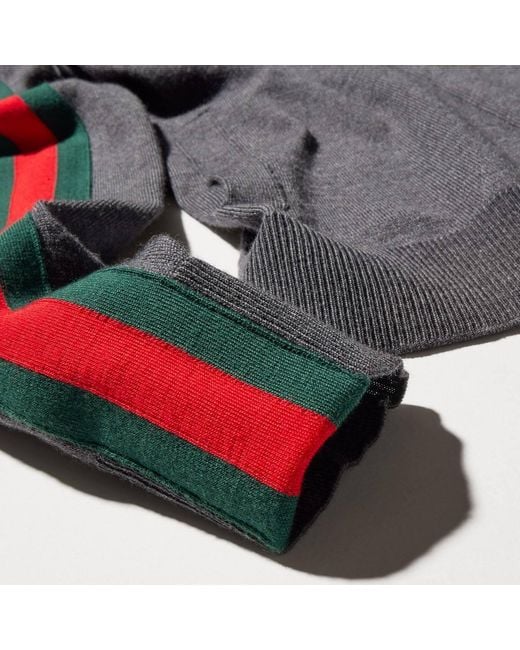 Gucci Gray Web Zip Jacket