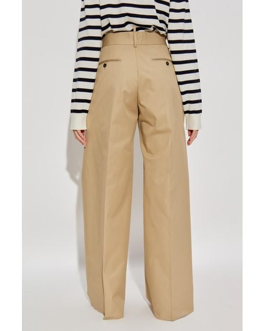 DSquared² Natural Logo Plaque Tailored Trousers
