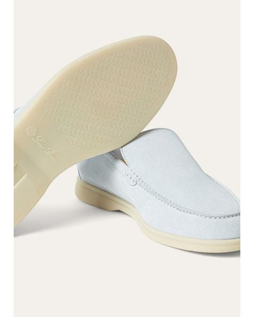 Loro Piana White Summer Walk Loafer for men