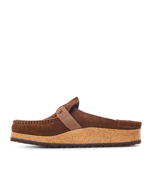Birkenstock Brown Minimal Slip-On Shoes